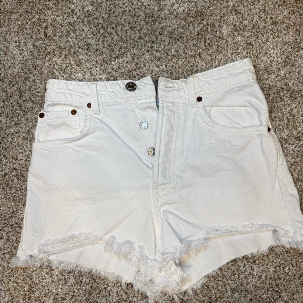 White Denim Women's Shorts